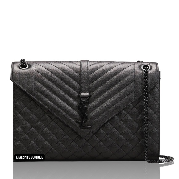 NWT MSRP $3,300 YSL SAINT LAURENT Large TriQuilted Matelasse Grain de Poudre - Picture 6 of 14